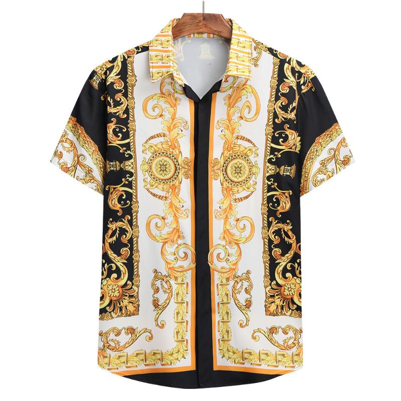Men's Casual Shirts Ethnic Style Printed Short-sleeved Shirt 2021 Summer Youth Korean Retro Mens Clothes European Size 4XL, Black
Men's Casual Shirts Ethnic Style Printed Short-sleeved Shirt 2021 Summer Youth Korean Retro Mens Clothes European Size 4XL, Black