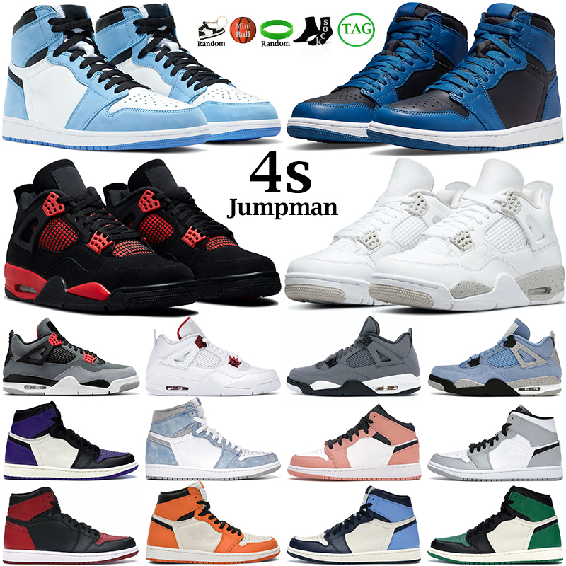 4s basketball shoes jumpman 1s Red Thunder White Oreo Infrared Tour Yellow 1s Dark Marina Blue Banned Chicago Mid Digital Pink mens trainers sports sneakers, Color#2
4s basketball shoes jumpman 1s Red Thunder White Oreo Infrared Tour Yellow 1s Dark Marina Blue Banned Chicago Mid Digital Pink mens trainers sports sneakers, Color#2