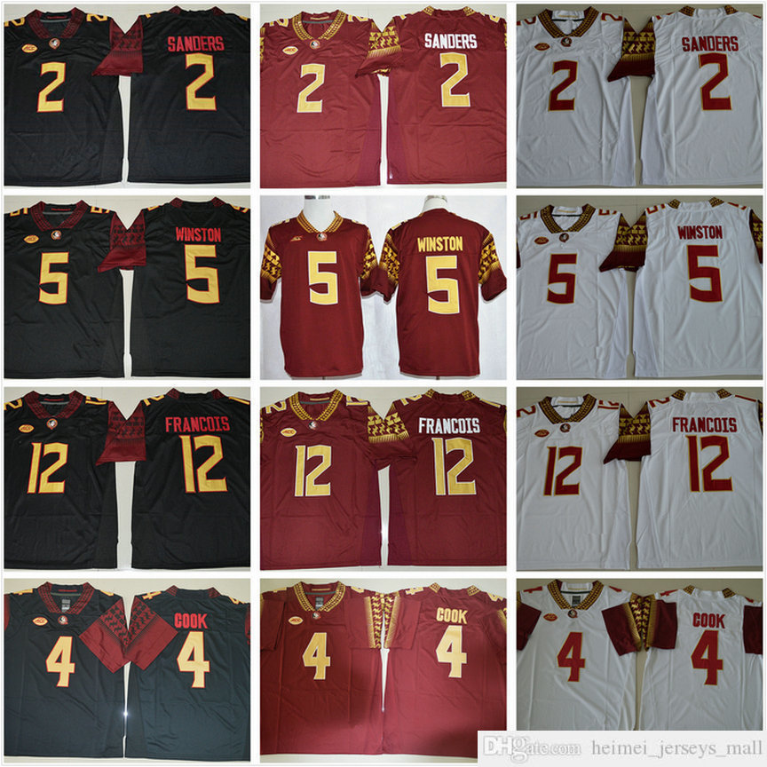 Florida State Seminoles College 2 Deion Sanders 4 Dalvin Cook 5 Jameis Winston 12 Deondre Francois Red White Black NCAA FSU Football Jersey
Florida State Seminoles College 2 Deion Sanders 4 Dalvin Cook 5 Jameis Winston 12 Deondre Francois Red White Black NCAA FSU Football Jersey