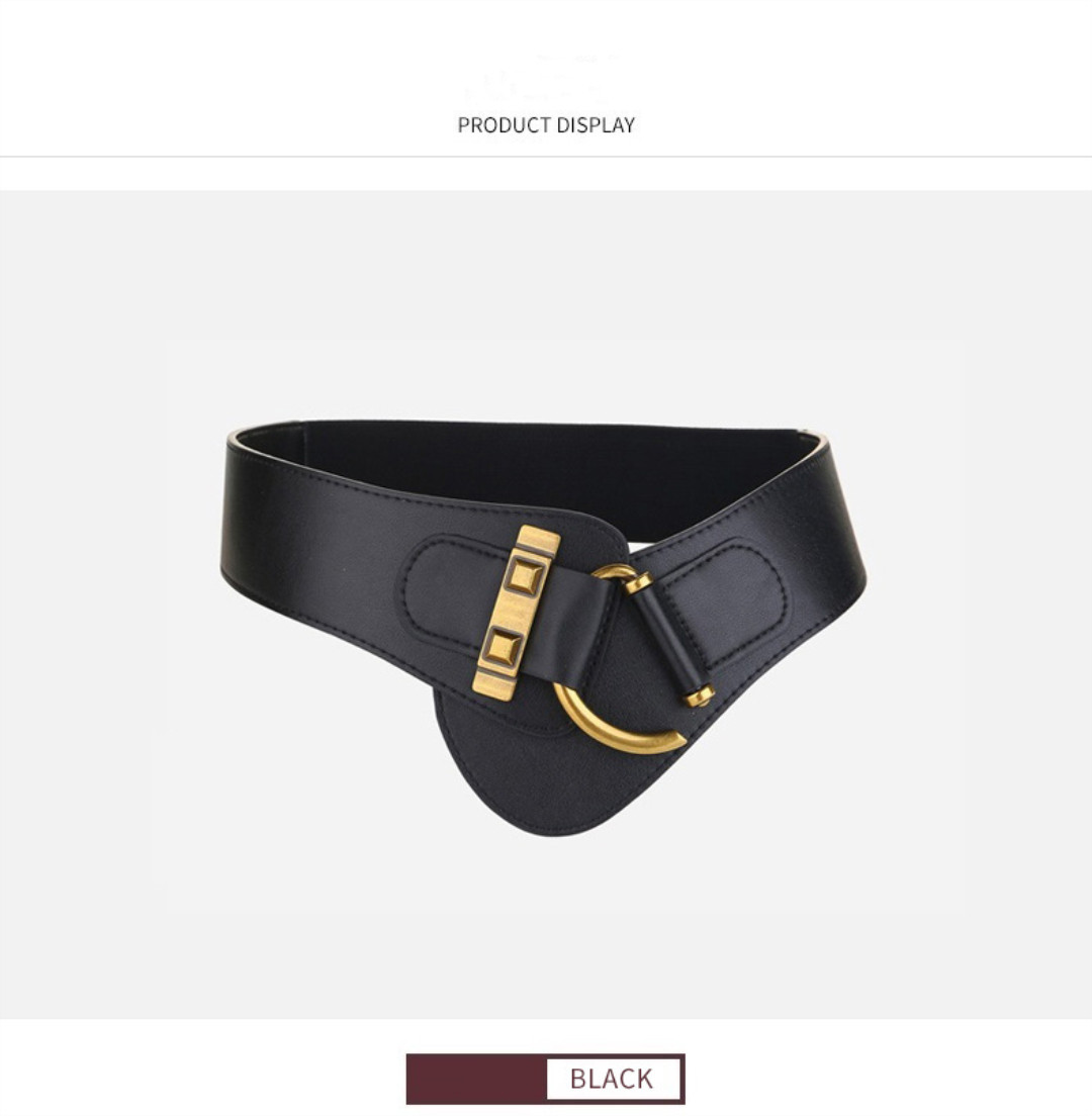 Elastic Belt for Woman Fashion Widen Belts Genuine Cowhide 4 Color Highly Quality