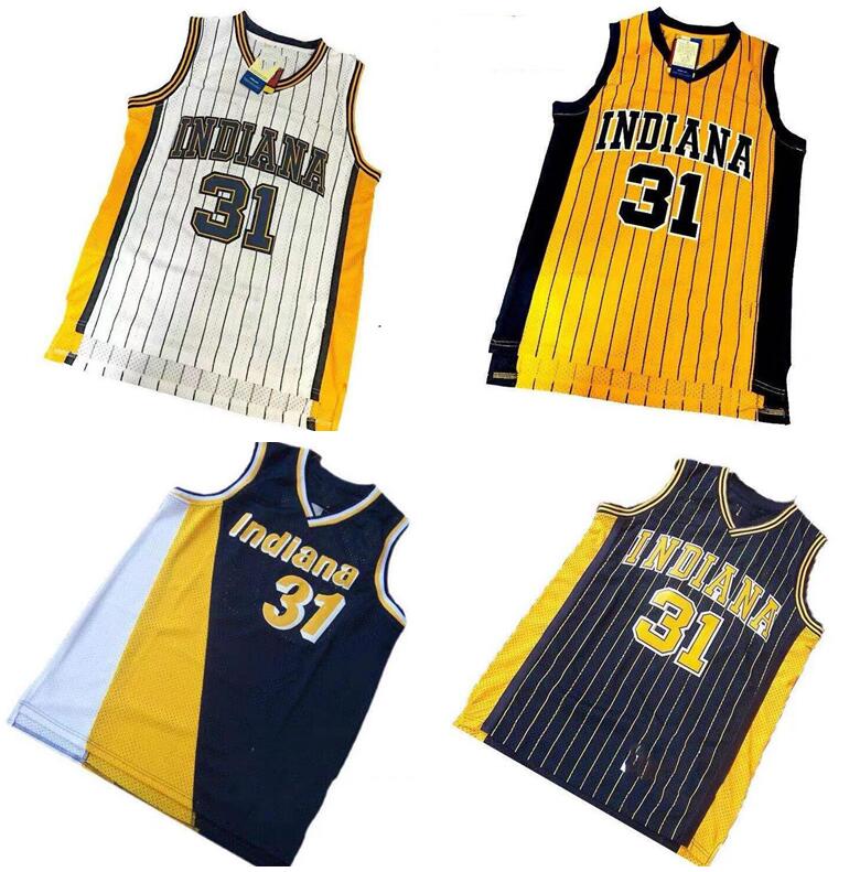 Custom stitched basketball jerseys Men women youth S-6XL Reggie 31 Miller jersey 1994-95 white blue Hardwoods Classics retro wear, Black;red
Custom stitched basketball jerseys Men women youth S-6XL Reggie 31 Miller jersey 1994-95 white blue Hardwoods Classics retro wear, Black;red