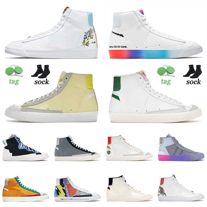 High Quality Blazer Mid 77 Mens Womens Running Shoes Indigo Bicycle Yellow Catechu Grim Reaper Vintage Trainers Sneakers 36-45, Black
High Quality Blazer Mid 77 Mens Womens Running Shoes Indigo Bicycle Yellow Catechu Grim Reaper Vintage Trainers Sneakers 36-45, Black