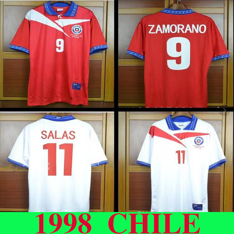 1998 retro Chile soccer jersey 98 home red vintage football shirts classic Uniform #11 SALAS Zamorano Neira Rozental Acuna Sierra top quality -2XL 88, 1998 home
1998 retro Chile soccer jersey 98 home red vintage football shirts classic Uniform #11 SALAS Zamorano Neira Rozental Acuna Sierra top quality -2XL 88, 1998 home