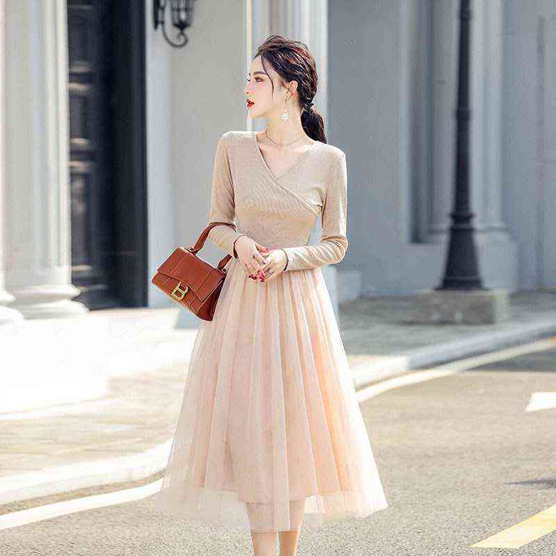 Casual Dresses Ins Foreign Fairy Mh Stitched Dresses 2022 Autumn Hong Kong Style Temperament Thin Fake Two Long Skirts, Black;gray
Casual Dresses Ins Foreign Fairy Mh Stitched Dresses 2022 Autumn Hong Kong Style Temperament Thin Fake Two Long Skirts, Black;gray