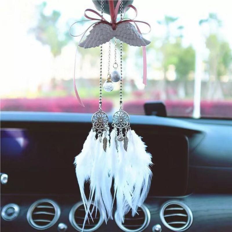 Interior Decorations Car Accessories With Souvenir Gift Trailer Female Dream Catcher Feather Rearview Mirror Decoration
Interior Decorations Car Accessories With Souvenir Gift Trailer Female Dream Catcher Feather Rearview Mirror Decoration