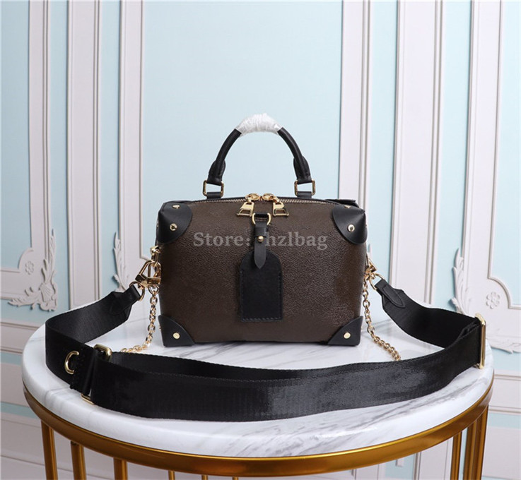 Petite Malle Souple Shoulder Bags NOIR/PECHE/Black Monograms soft handbag D-ring Women designer Cross Body Totes bag M45571 M45393 M45531, Color 02
Petite Malle Souple Shoulder Bags NOIR/PECHE/Black Monograms soft handbag D-ring Women designer Cross Body Totes bag M45571 M45393 M45531, Color 02