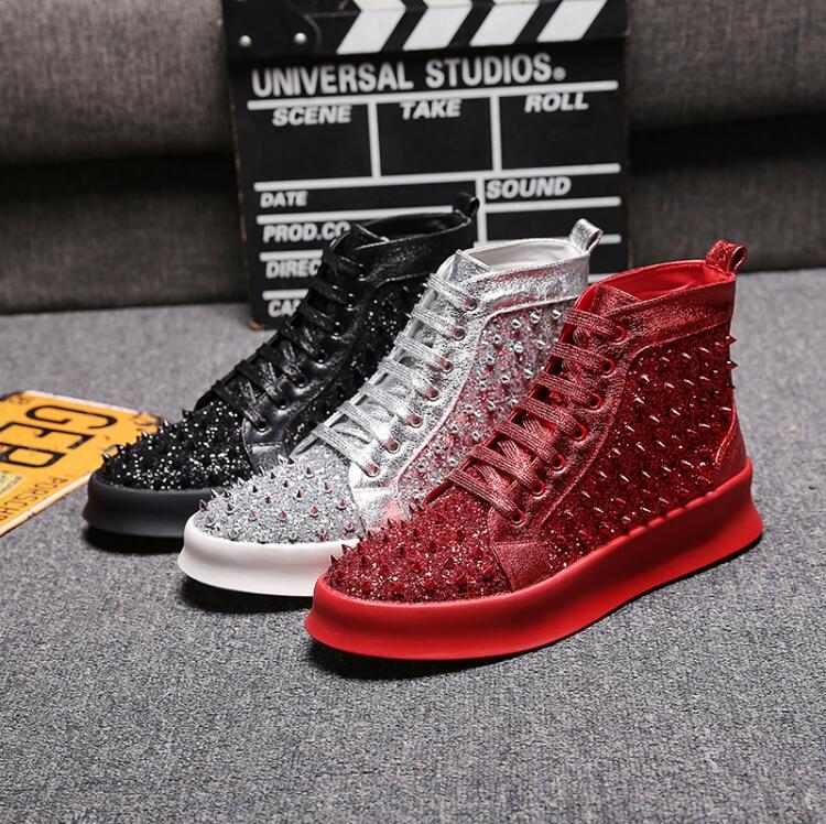 NEW red luxury men's fashion casual ankle boots men's rivet sports shoes platform breathable casual shoes
NEW red luxury men's fashion casual ankle boots men's rivet sports shoes platform breathable casual shoes