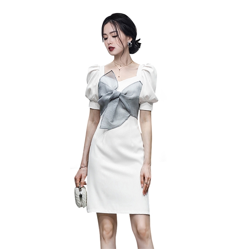 French tight Dress summer Short Sleeve Sexy flower cabaret formal party midi Dresses for women 210602, White
French tight Dress summer Short Sleeve Sexy flower cabaret formal party midi Dresses for women 210602, White