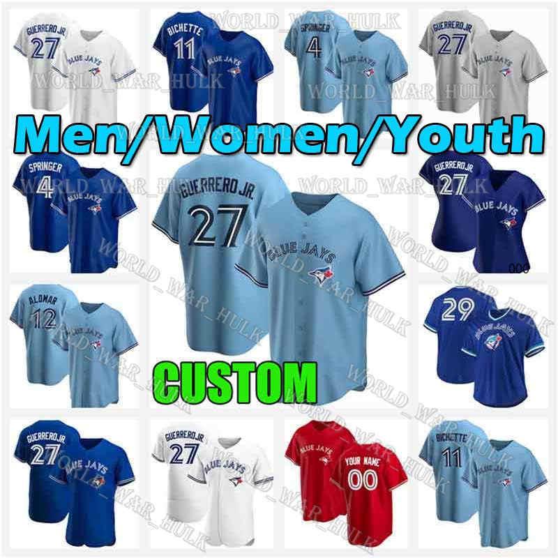 Toronto Blue 4 George Springer Jays Jersey 27 Vladimir Guerrero Jr. 11 Bo Bichette Roberto Alomar Joe Carter Cavan Biggio Randal Grichuk, Men custom 2021 new flex base(lanniao)
Toronto Blue 4 George Springer Jays Jersey 27 Vladimir Guerrero Jr. 11 Bo Bichette Roberto Alomar Joe Carter Cavan Biggio Randal Grichuk, Men custom 2021 new flex base(lanniao)