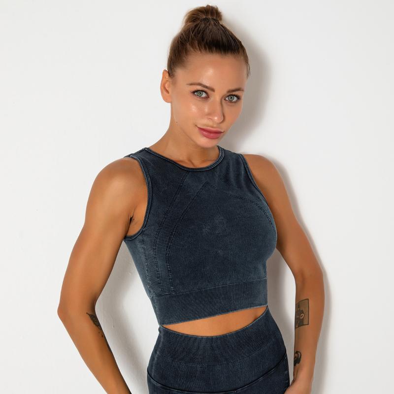 Yoga Outfit Woman Gym Crop Tank Top Black Sleeveless Shirt Women Washed Solid Stretch & Spandex Workout Seamless Female Gathered Vest 
Yoga Outfit Woman Gym Crop Tank Top Black Sleeveless Shirt Women Washed Solid Stretch & Spandex Workout Seamless Female Gathered Vest