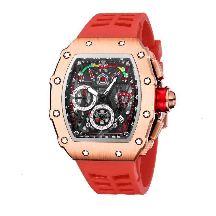 watches bla watch Red yellow silica gel strap Miller vacuum plating Richard wine barrel rose gold case men's electronic quartz, Rose gold shell red belt
watches bla watch Red yellow silica gel strap Miller vacuum plating Richard wine barrel rose gold case men's electronic quartz, Rose gold shell red belt