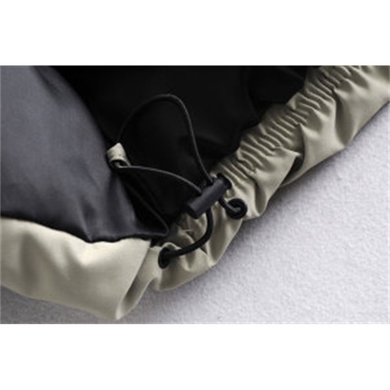 Women's Autumn And Winter Style Stand-Up Collar Drawstring Casual Loose Bread Short Warm Cotton Coat Jacket 210521