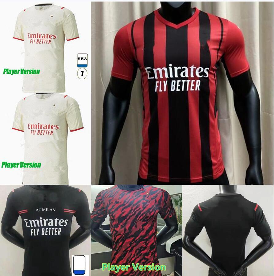 Player version 2021 2022 AC Soccer Jerseys home away IBRAHIMOVIC THEO .CASTILLEJO Maillot De Foot Milan 21/22 3rd football shirt, Blue
Player version 2021 2022 AC Soccer Jerseys home away IBRAHIMOVIC THEO .CASTILLEJO Maillot De Foot Milan 21/22 3rd football shirt, Blue