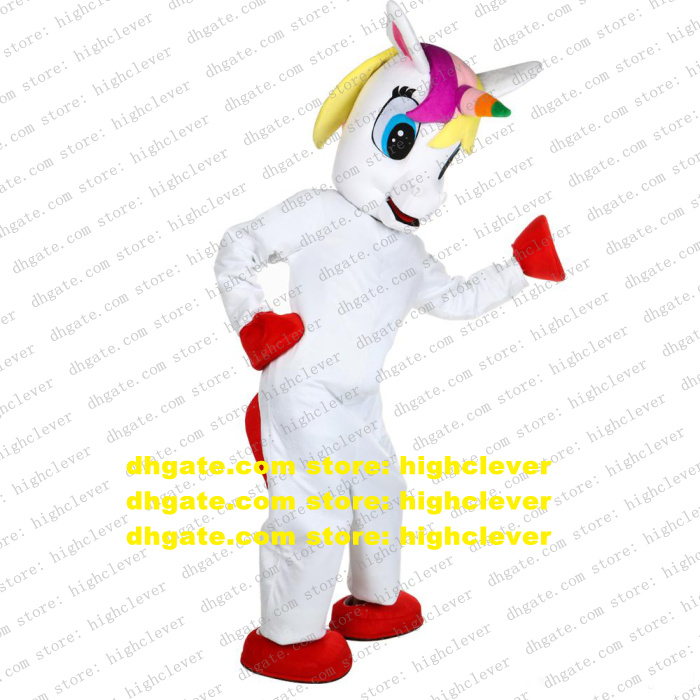 Rainbow Pony Flying Horse Unicorn Mascot Costume Ainkhuern UNIMON Single Angle Mascotte Costumes Character Attract Customers Business zx379, Red;yellow
Rainbow Pony Flying Horse Unicorn Mascot Costume Ainkhuern UNIMON Single Angle Mascotte Costumes Character Attract Customers Business zx379, Red;yellow