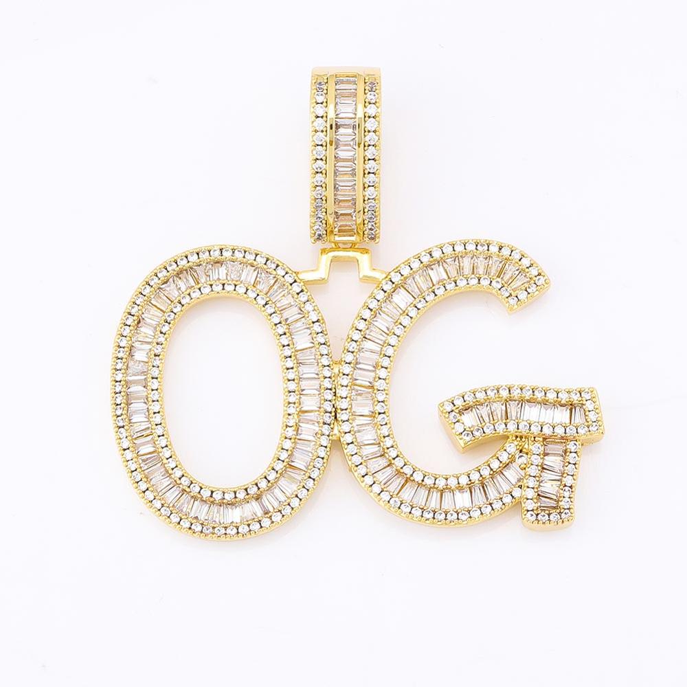 Custom Name Letters Customized Necklaces Iced Out Chain Pendants Charms Zircon Hip Hop Jewelry with Gold Silver 20inch Tennis Chain Rock Punk Party fo
