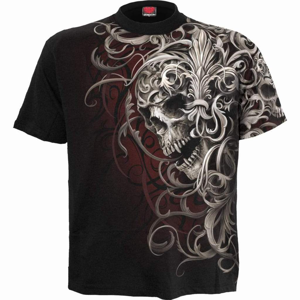 Skull Feather Pattern Men's 3D Printed T-shirt Visual Impact Party Top Streetwear Punk Gothic Round Neck High Quality American Muscle S, White;black
Skull Feather Pattern Men's 3D Printed T-shirt Visual Impact Party Top Streetwear Punk Gothic Round Neck High Quality American Muscle S, White;black