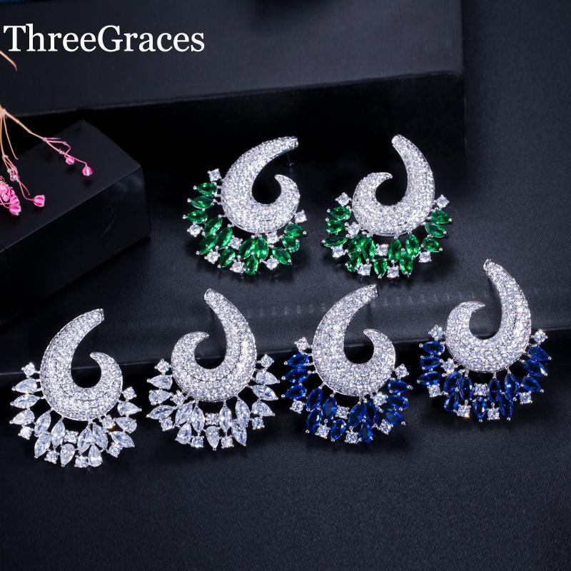 Dangle & Chandelier ThreeGraces Fashion Brand Women Bohemia Style Jewelry Flower Drop Earrings With Cubic Zircon Bridal Accessories ER05, Silver
Dangle & Chandelier ThreeGraces Fashion Brand Women Bohemia Style Jewelry Flower Drop Earrings With Cubic Zircon Bridal Accessories ER05, Silver