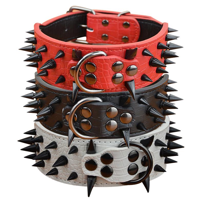 Dog Collars & Leashes High Quality Large Collar 2" Width 3 Colors Sharp Spike Studded Crocodile Style Medium Big Pet
Dog Collars & Leashes High Quality Large Collar 2" Width 3 Colors Sharp Spike Studded Crocodile Style Medium Big Pet