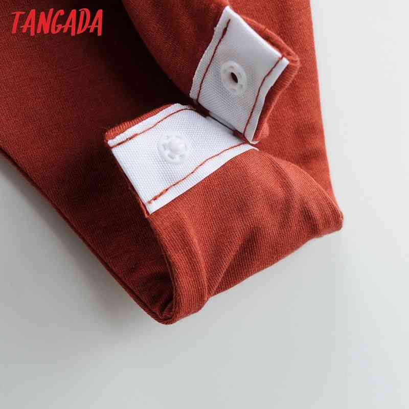 Fashion Women V Neck Strethy Bodyshirt Shirt Playsuit Long Sleeve Buttons Female Tops 4P38 210416