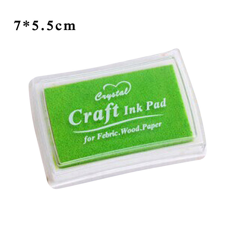 1Pcs Finger Paint Printing Ink/Sponge/Plastic DIY Handmade Craft for Rubber Stamps Inkpad Paper Scrapbooking Supplies Multicolor