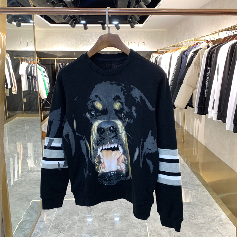 21fw Autumn Winter Rhinestone Dog Hoodie Skateboard men women fashion streetwear crew neck Sweatshirt, Black
21fw Autumn Winter Rhinestone Dog Hoodie Skateboard men women fashion streetwear crew neck Sweatshirt, Black
