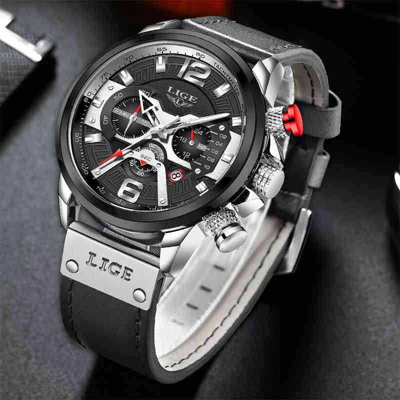 Watches Mens LIGE Chronograph Watches Man Quartz Clock Man Casual Military Waterproof Wrist Watch Reloj Hombre Montre Homme 210517, Gold blue
Watches Mens LIGE Chronograph Watches Man Quartz Clock Man Casual Military Waterproof Wrist Watch Reloj Hombre Montre Homme 210517, Gold blue