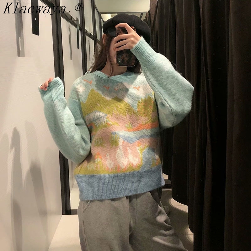 Woman Sweaters Femme Chandails Pullover Kobieta Swetry Sueter Green Pull Oversize Jersey Largo Mujer Truien Dames Vrouw 210521, As shown
Woman Sweaters Femme Chandails Pullover Kobieta Swetry Sueter Green Pull Oversize Jersey Largo Mujer Truien Dames Vrouw 210521, As shown