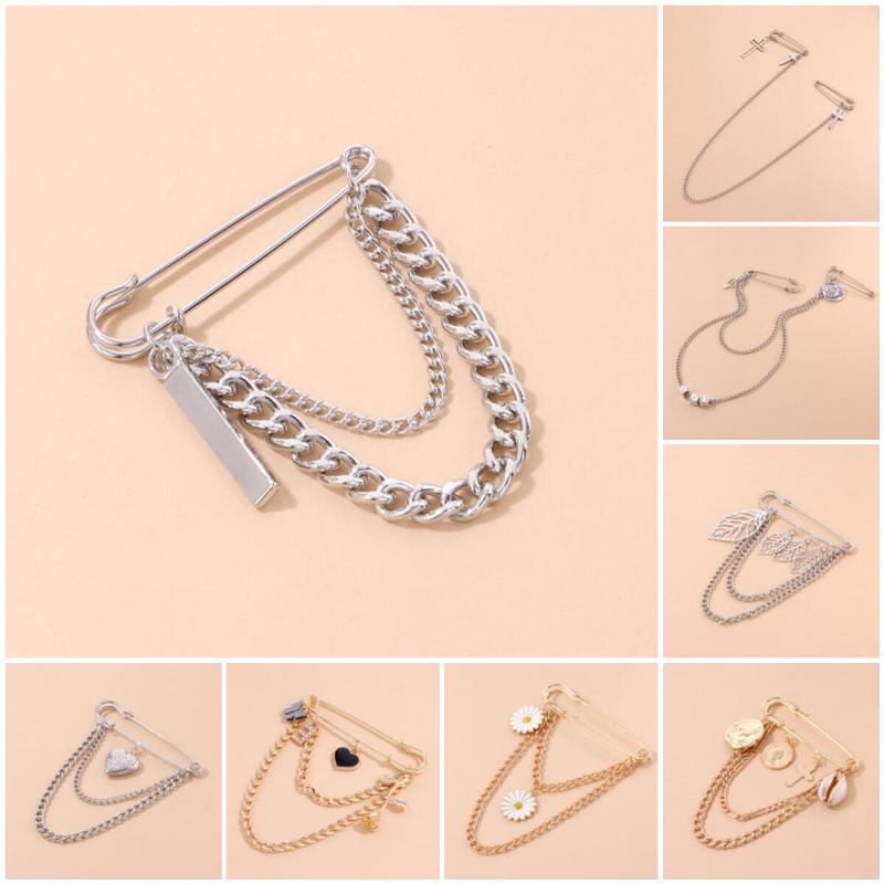 Pins, Brooches Fashion Temperament Simple Chain Brooch Retro Punk Men And Women Flower Lock Love Pin Pendant Accessories
Pins, Brooches Fashion Temperament Simple Chain Brooch Retro Punk Men And Women Flower Lock Love Pin Pendant Accessories
