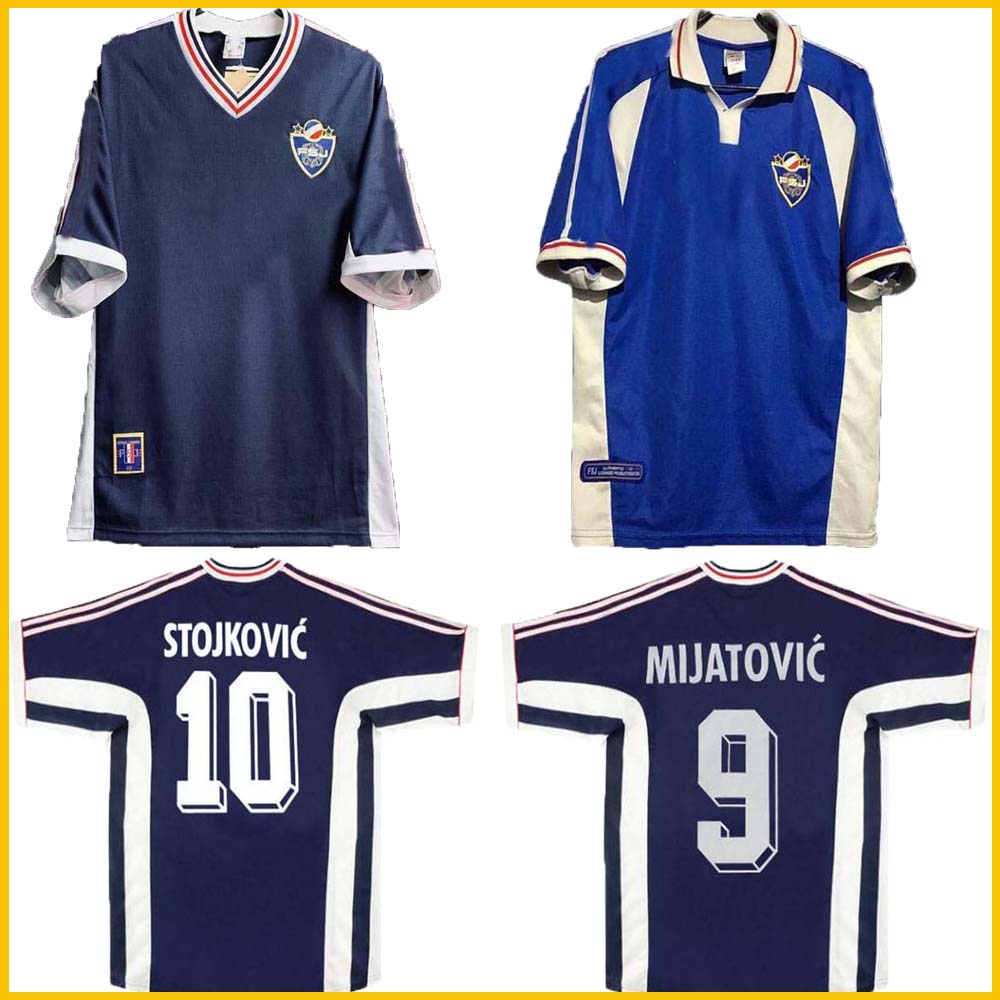 1998 2000 Yugoslavia Retro Fútbol Jersey 98 00 MIJatovic Mihajlovic Stankovic Jugovic Stojkovic Savicevic Vintage Classic Football Shirt, 2020 aaway / adult size .s-xxl
1998 2000 Yugoslavia Retro Fútbol Jersey 98 00 MIJatovic Mihajlovic Stankovic Jugovic Stojkovic Savicevic Vintage Classic Football Shirt, 2020 aaway / adult size .s-xxl