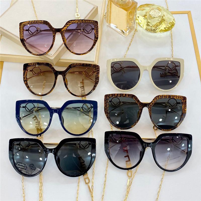 fashion design woman sunglasses 0408 cat-eye frame pop simple style with ear chain uv 400 protective glasses top quality 
fashion design woman sunglasses 0408 cat-eye frame pop simple style with ear chain uv 400 protective glasses top quality
