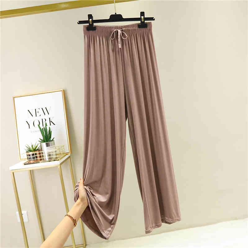 High Waist Pants Women Solid Spring Summer Pleated Wide Leg Ropa Mujer All Match Pantalon Femme Casual 15831 210415