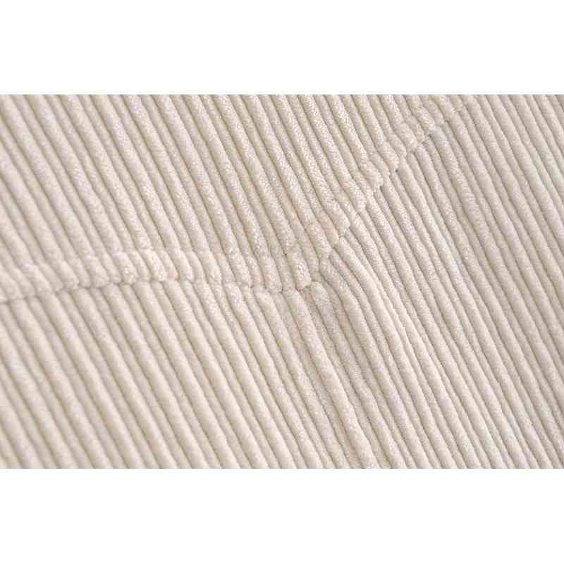 Autumn Corduroy Mid Long Blazer Beige Vintage Women Notched sleeve Single-breasted button Suit Casual Coat Outwear 210429