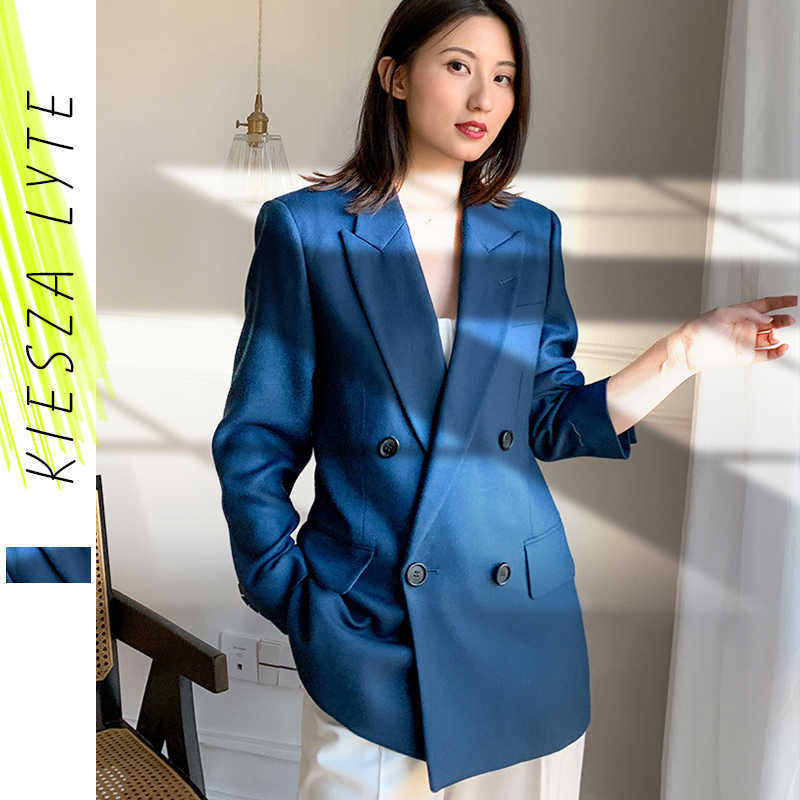 Blazer Jakcet Women est Designer Blue Loose Thickened Blazers Coat Autumn Winter Korean style Outwear 210608
Blazer Jakcet Women est Designer Blue Loose Thickened Blazers Coat Autumn Winter Korean style Outwear 210608