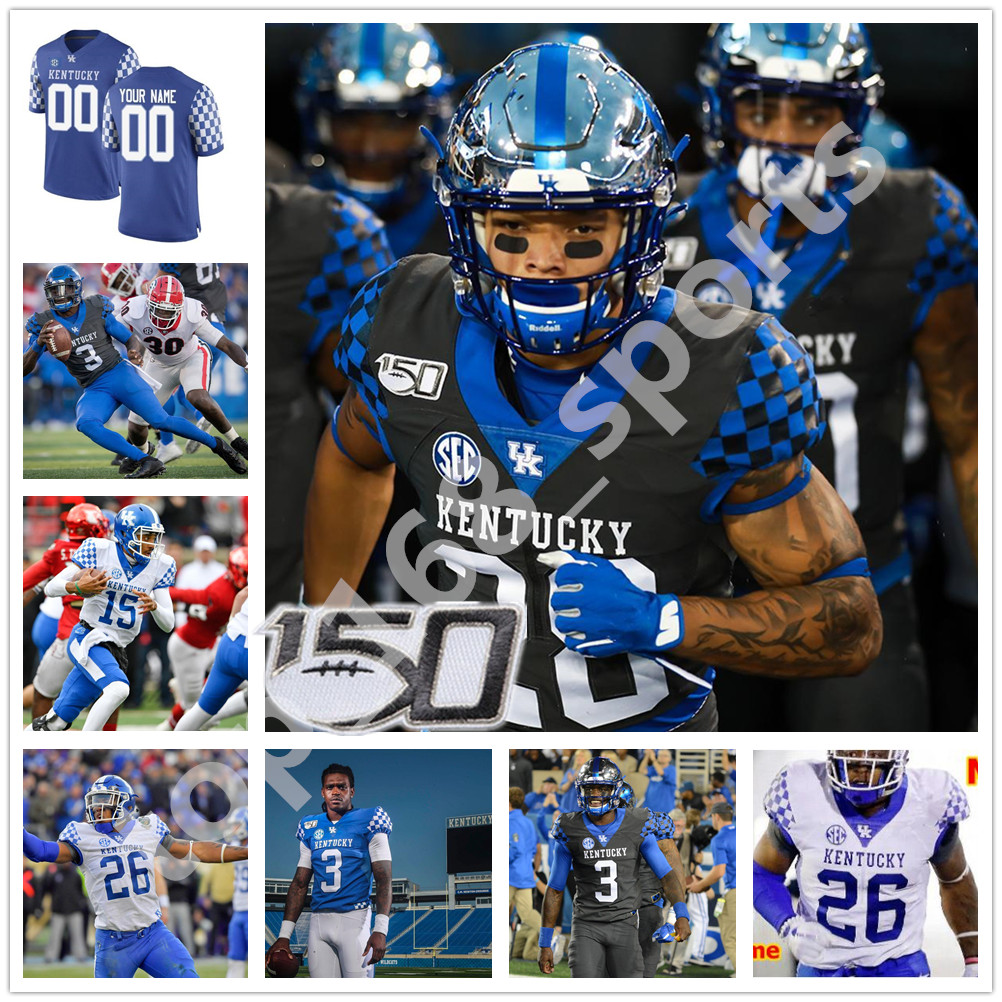 NCAA Kentucky Wildcats College Football Jerseys 18 Randall Cobb 9 Davonte Robinson 33 David Bouvier 57 Dermontti Dawson Blue Custom Stitched, Black
NCAA Kentucky Wildcats College Football Jerseys 18 Randall Cobb 9 Davonte Robinson 33 David Bouvier 57 Dermontti Dawson Blue Custom Stitched, Black