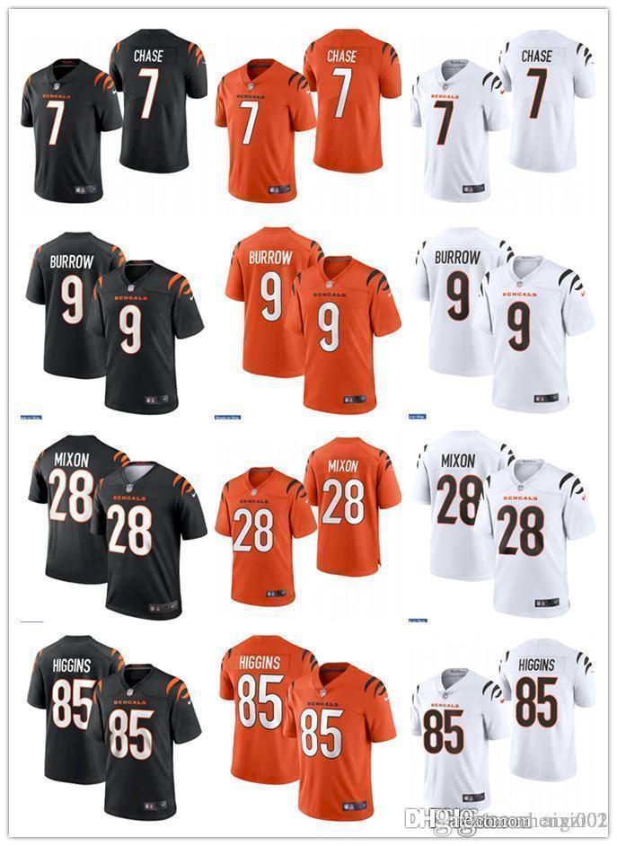 Mens Womens Youth Cincinnati Bengals 9 Joe Burrow 7 Ja'Marr Chase 28 Joe Mixon 85 Tee Higgins orange Custom Football Jersey, Black;red
Mens Womens Youth Cincinnati Bengals 9 Joe Burrow 7 Ja'Marr Chase 28 Joe Mixon 85 Tee Higgins orange Custom Football Jersey, Black;red