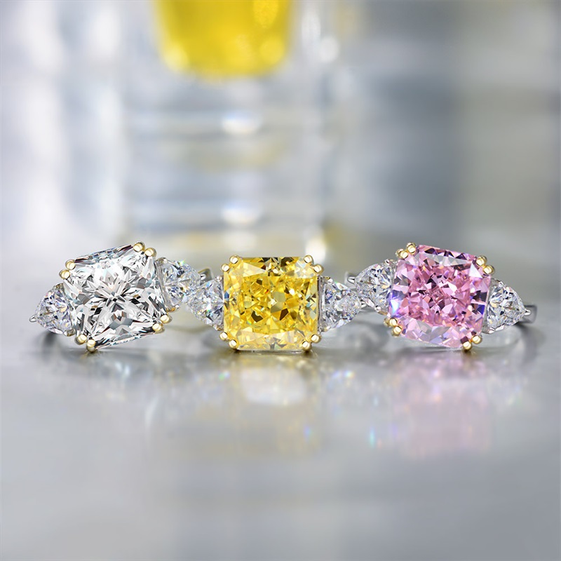 Choucong Unique Cocktail Wedding Rings Luxury Jewelry 925 Sterling Silver Radiant Cut Pink Topaz Moissanite Diamond Gemstones Women 1064 B3
Choucong Unique Cocktail Wedding Rings Luxury Jewelry 925 Sterling Silver Radiant Cut Pink Topaz Moissanite Diamond Gemstones Women 1064 B3