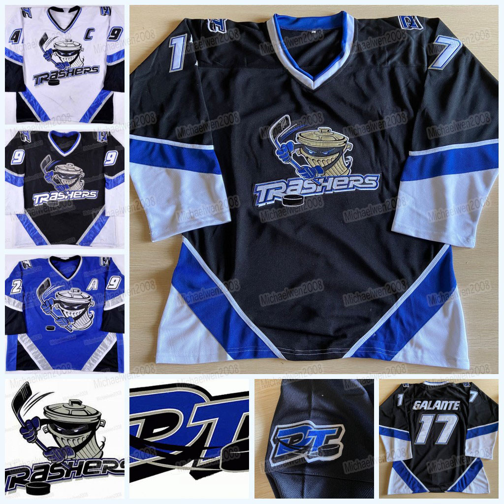 Brent Gretzky Danbury Trashers 2004-05 Jersey Mike Bayrack Galante Brad Wingfield Jon Mirasty Scott Stirling Bren dan McCartin Regan FLY MILE STATE DUHART BIALOWAS, Black youth s-xl
Brent Gretzky Danbury Trashers 2004-05 Jersey Mike Bayrack Galante Brad Wingfield Jon Mirasty Scott Stirling Bren dan McCartin Regan FLY MILE STATE DUHART BIALOWAS, Black youth s-xl