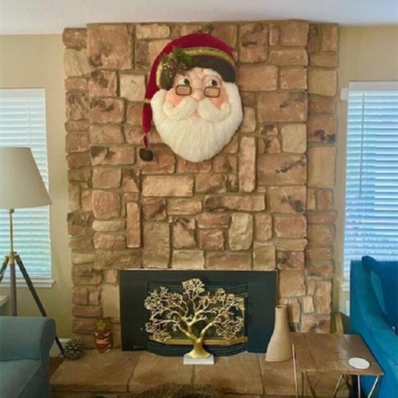Christmas Decorations Wooden Santa Claus Head Hanging Statue Wall House Number Decoration Wreath Fireplace
Christmas Decorations Wooden Santa Claus Head Hanging Statue Wall House Number Decoration Wreath Fireplace