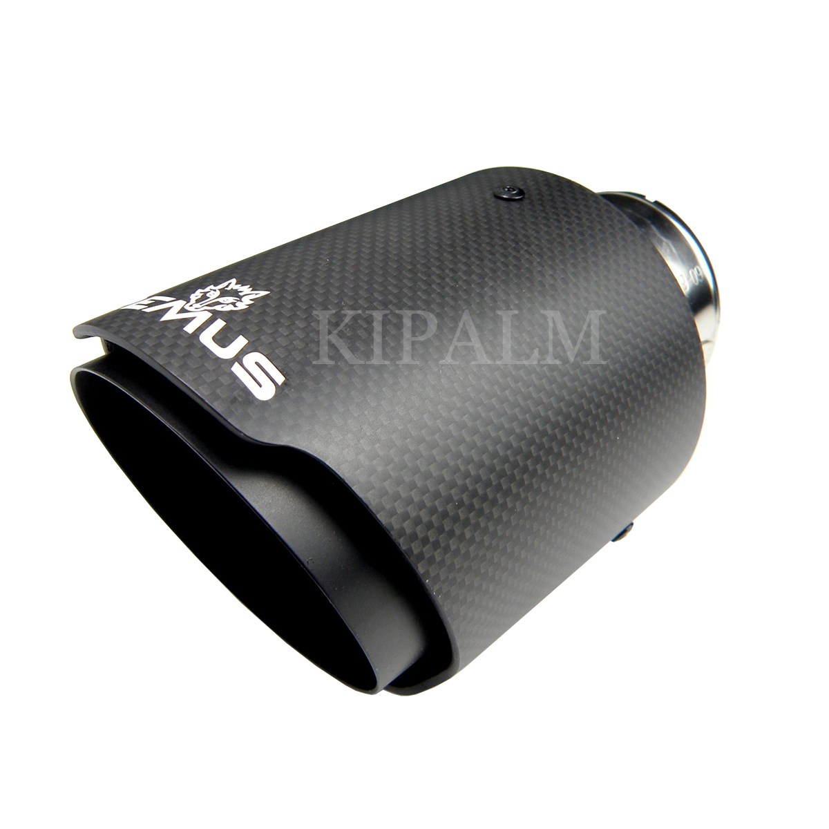 

Car Universal Straight Edge Remus muffler Sport Carbon Fiber Exhaust Tips Matte Black Inner Pipe for BMW AUDI GOLF MAZDA Land Rover JAGUAR