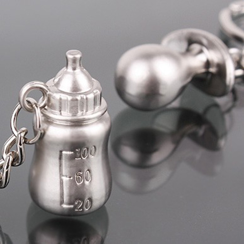 10Pieces/Lot New baby bottle couple keychain pendant metal keychain baby bottle pacifier keychain ring jewelry
10Pieces/Lot New baby bottle couple keychain pendant metal keychain baby bottle pacifier keychain ring jewelry