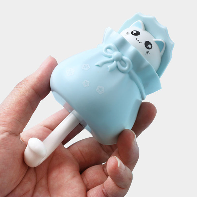 1Pcs Coat Hook for Household Wall Hooks Cartoon Cat Multi Purpose 4Colors Durable Cute ABS Plastic