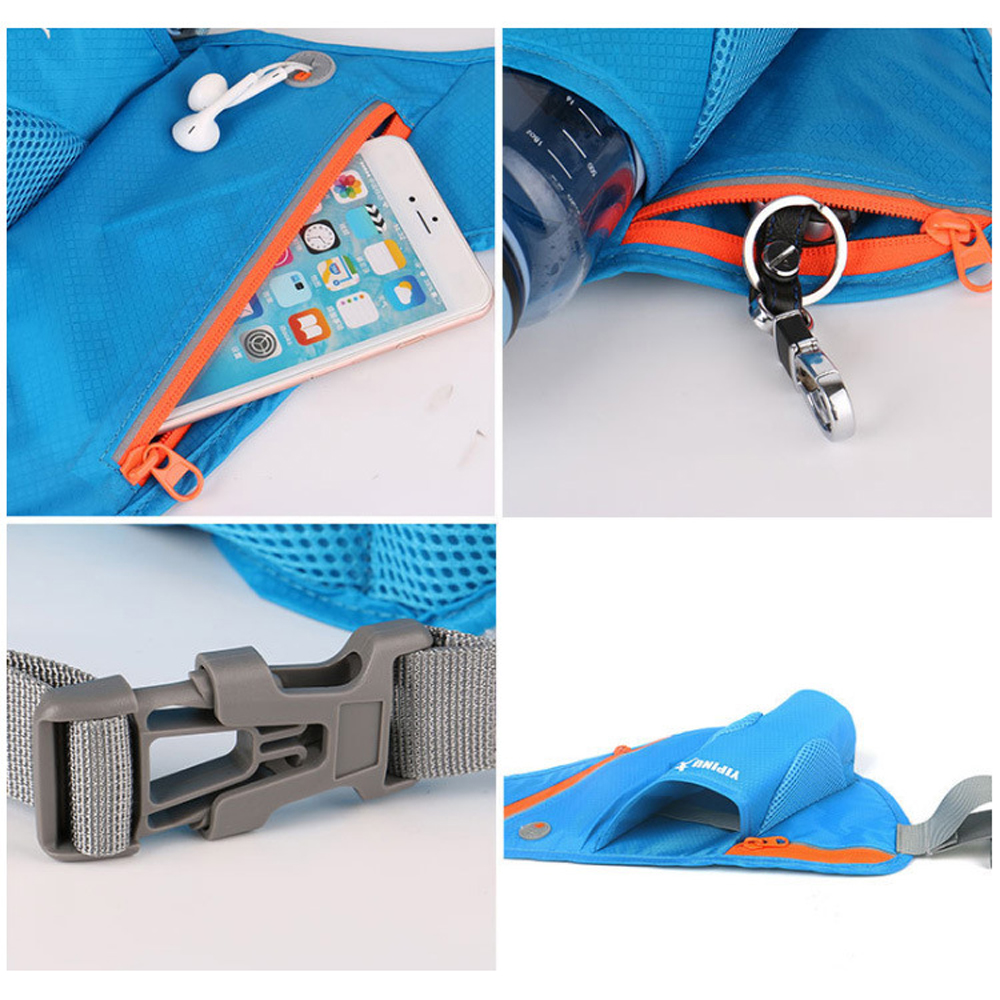 Belt Bags 4 Colors Women Men Running Jogging Cycling Waist Pack Sports Runner Bag Water 500ml Soft Flask Holder