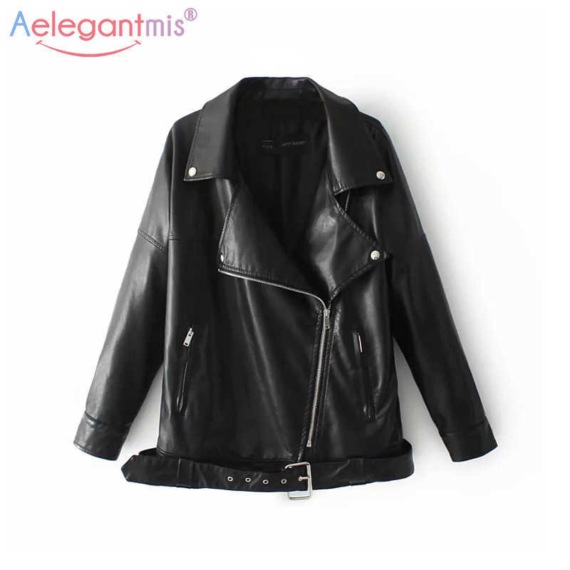 Aelegantmis Autumn Winter Plus Size Loose Pu Leather Jacket Women Black Faux Biker Female Street Outerwear 210607
Aelegantmis Autumn Winter Plus Size Loose Pu Leather Jacket Women Black Faux Biker Female Street Outerwear 210607