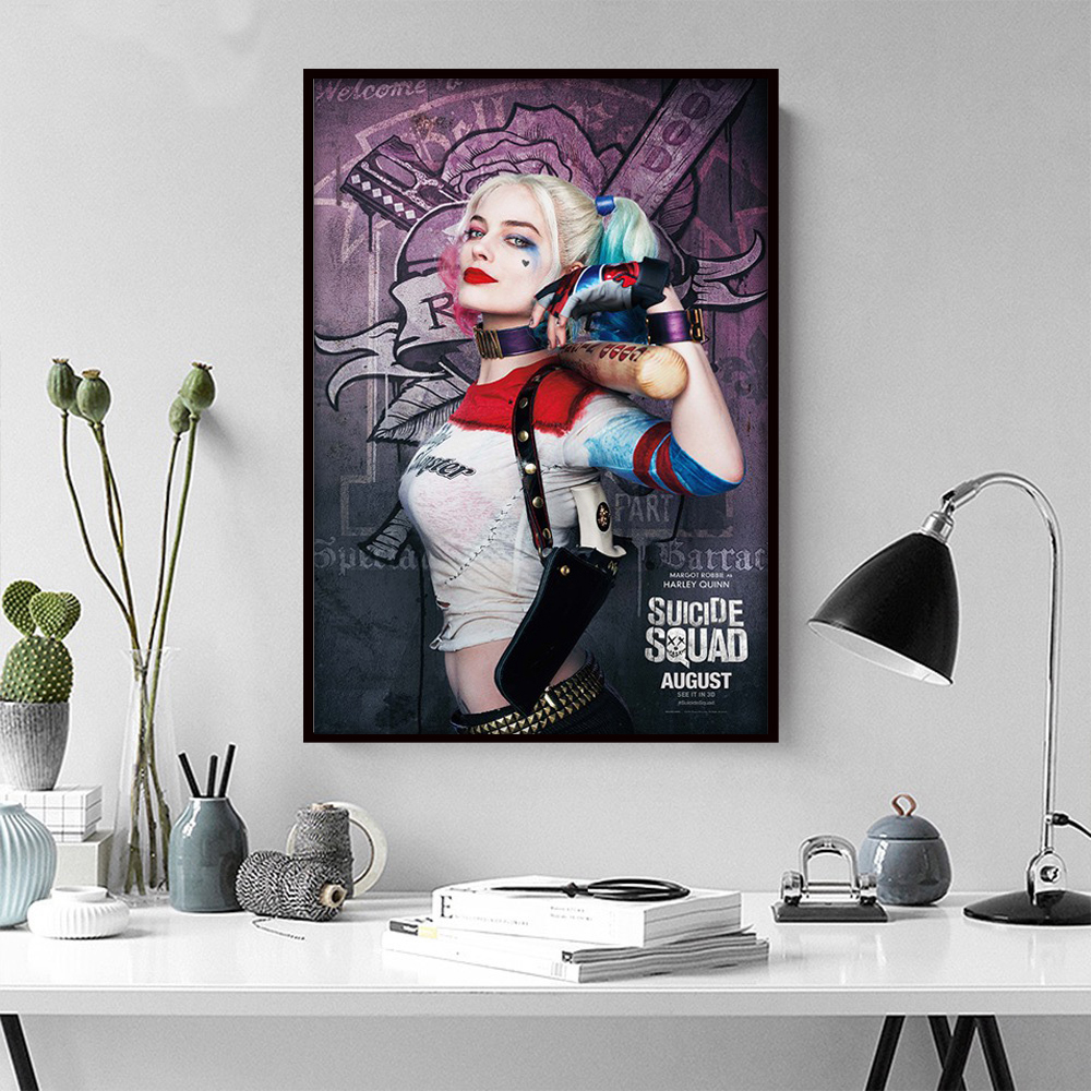 Harley Quinn Canvas Poster Sexy Silk Picture Wall Decor Room Painting Picture (With Frame)
Harley Quinn Canvas Poster Sexy Silk Picture Wall Decor Room Painting Picture (With Frame)