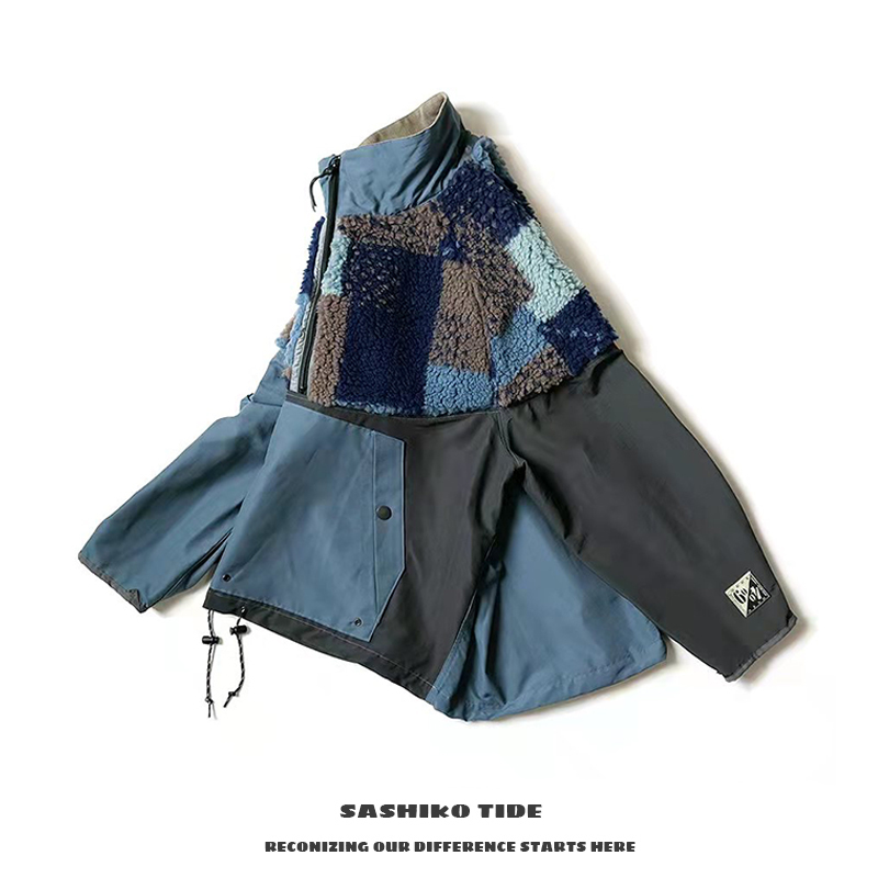 21aw Kapital Hirata and Hiro polar fleece chequer splicing tooling color matching warm high neck jacket, Color panel
21aw Kapital Hirata and Hiro polar fleece chequer splicing tooling color matching warm high neck jacket, Color panel