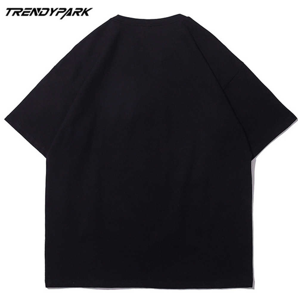Men's Sailor Printed Tshirt Summer Short Sleeve Cartoon Printed Tee Hip Hop Oversized Cotton Casual Harajuku Streetwear Tshirts 210601