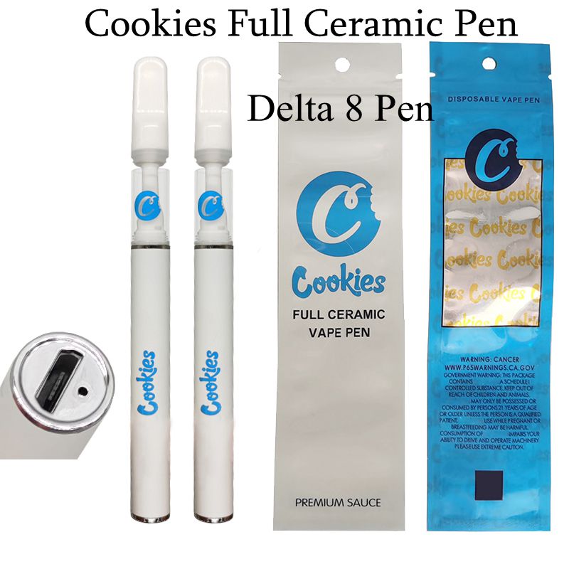 Delta 8 Disposable vape pen E-cigarettes Cookies Full Ceramic Cartridge Rechargeable 290mah battery 0.5ml 1.0ml Empty Cartridges Retail Bags
Delta 8 Disposable vape pen E-cigarettes Cookies Full Ceramic Cartridge Rechargeable 290mah battery 0.5ml 1.0ml Empty Cartridges Retail Bags