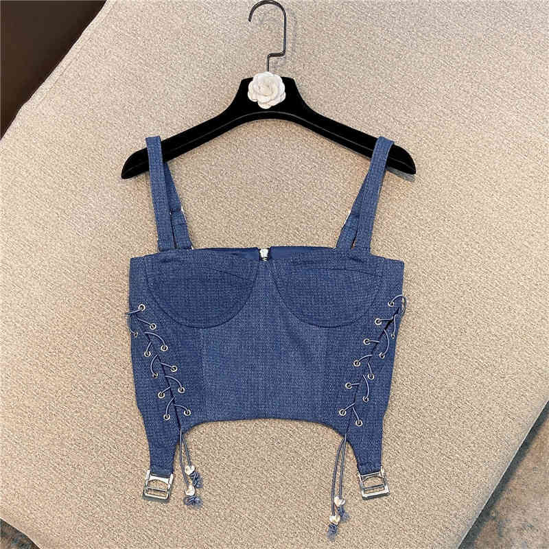 HIGH QUALITY est Fashion Summer Tops Women's Spaghetti Strap Lacing Up Tweed Camis 210521, Blue
HIGH QUALITY est Fashion Summer Tops Women's Spaghetti Strap Lacing Up Tweed Camis 210521, Blue
