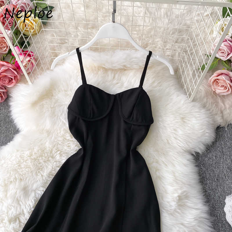 Neploe French Style Elegant Suit Sexy Strapless Camis Slim Fit A-line Women Dress + Lantern Sleeve Short Shirts 2 Piece Set 210708