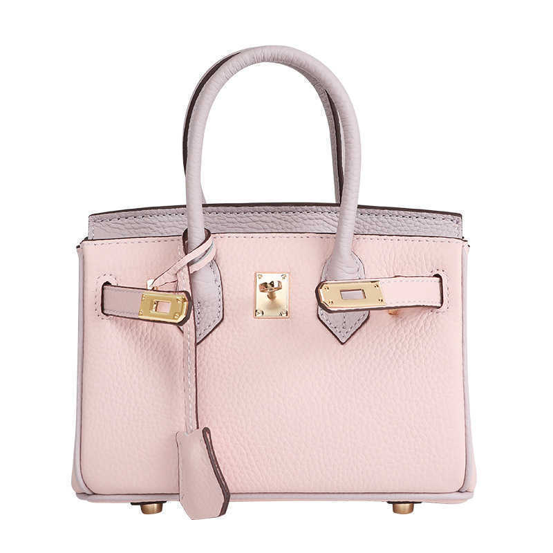 Birkins tote bags First layer cow leather mini small 2021 new leather women's single shoulder portable messenger color matching, Powdered taro purple 20cm
Birkins tote bags First layer cow leather mini small 2021 new leather women's single shoulder portable messenger color matching, Powdered taro purple 20cm